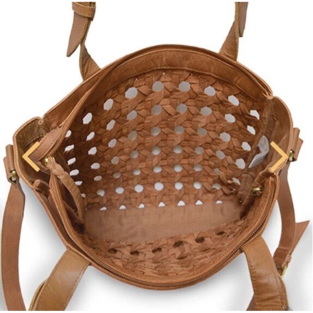 Anabaglish Hadley woven leather crossbody tote bag - Picture 2 of 12